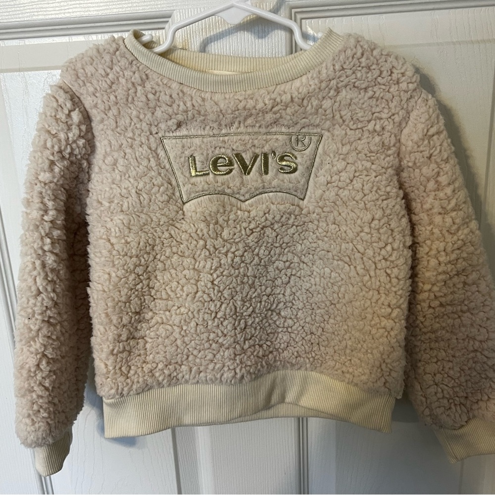 Levi's Off-White Sherpa Top